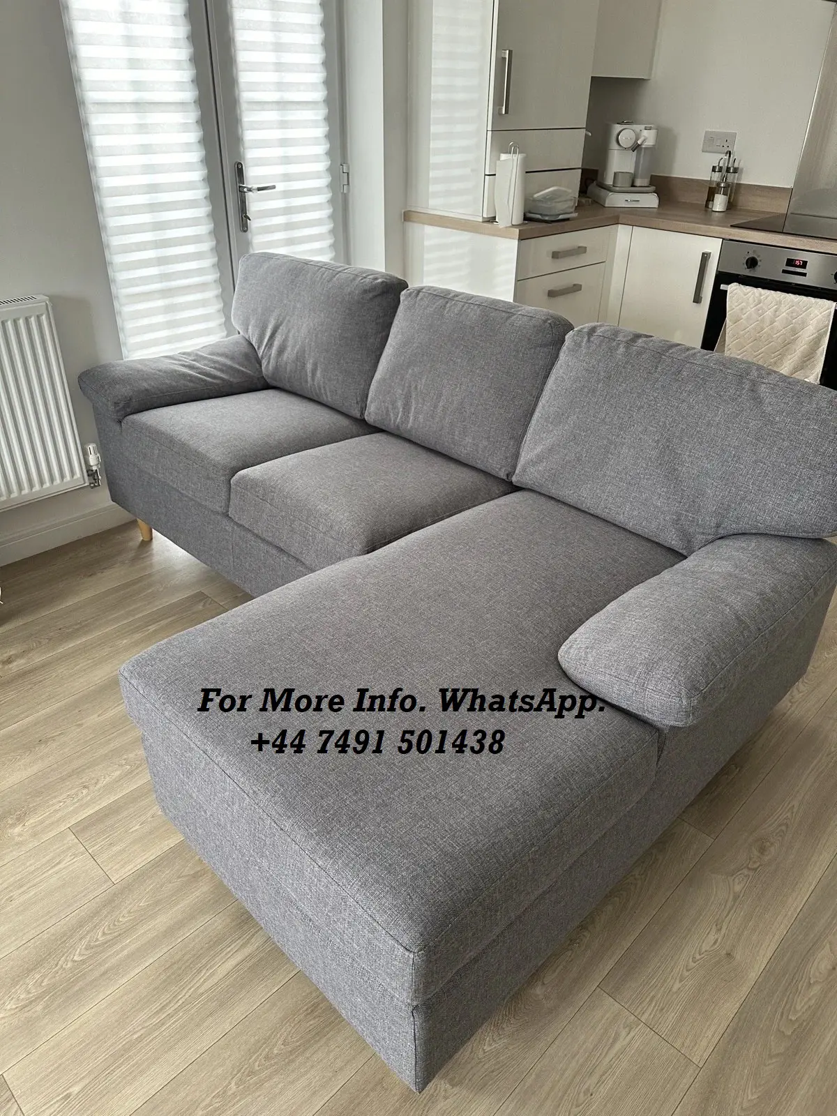 John Lewis Camden L-Shaped Corner Sofa in Grey