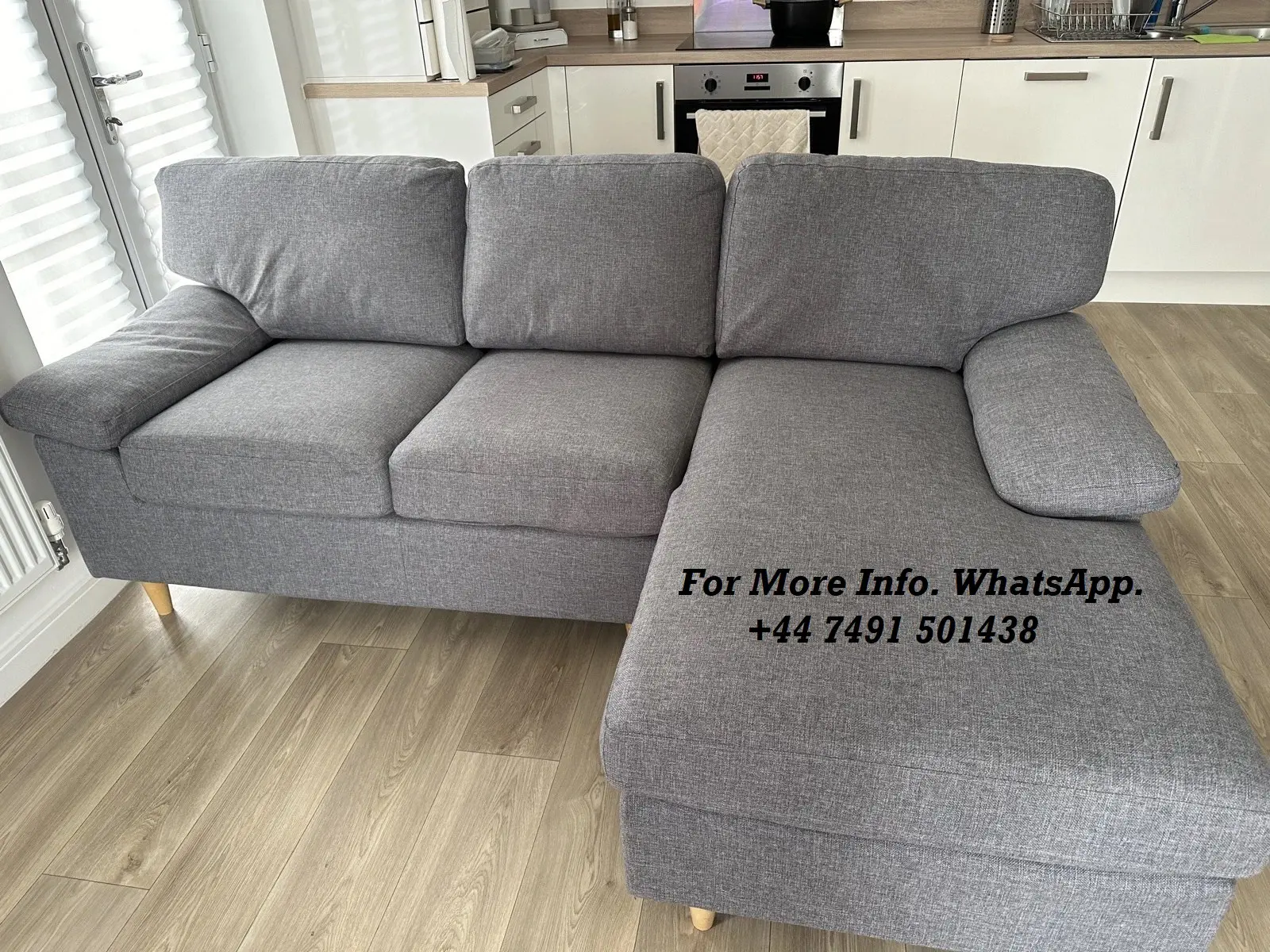 John Lewis Camden L-Shaped Corner Sofa in Grey