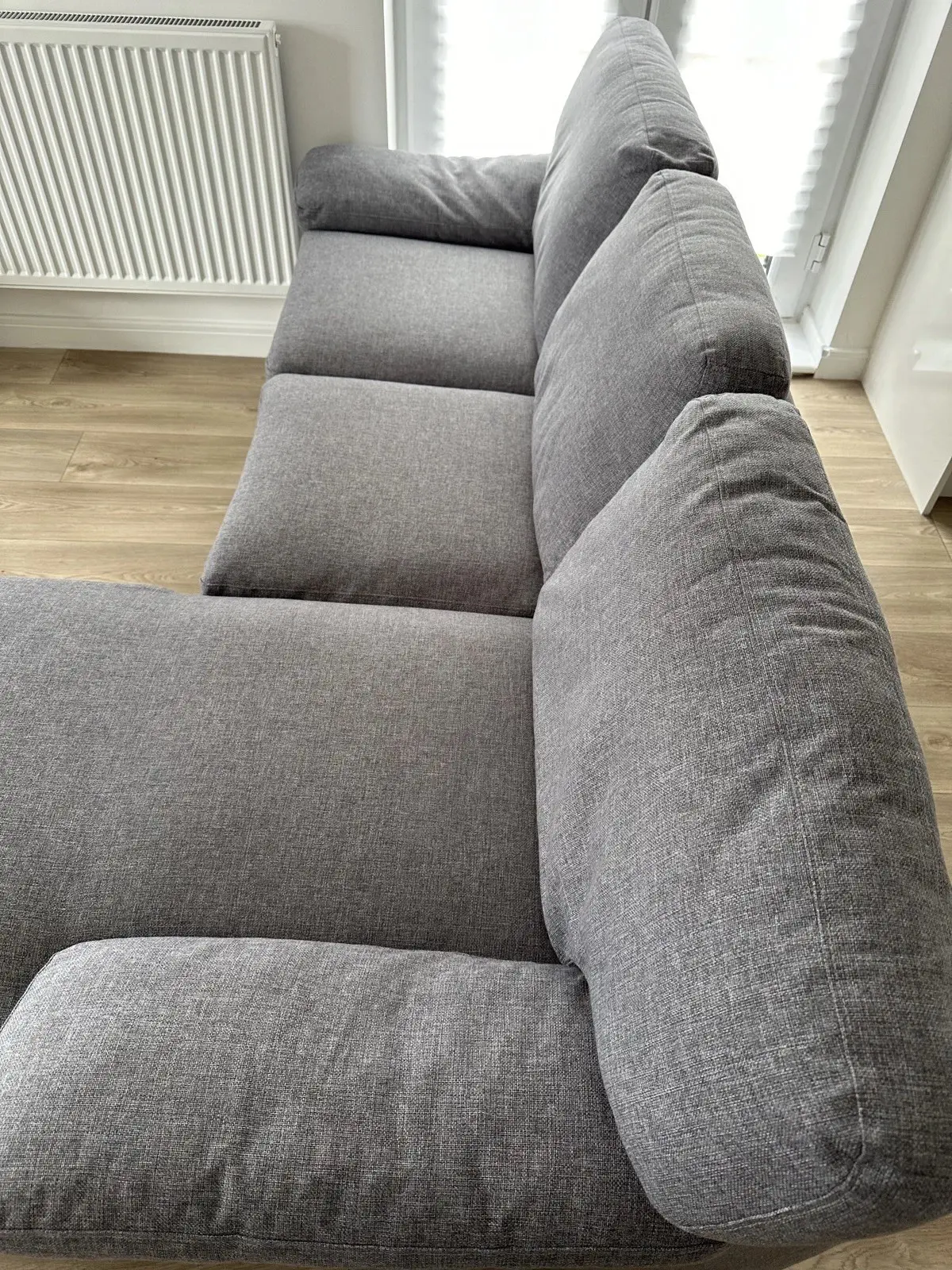 John Lewis Camden L-Shaped Corner Sofa in Grey