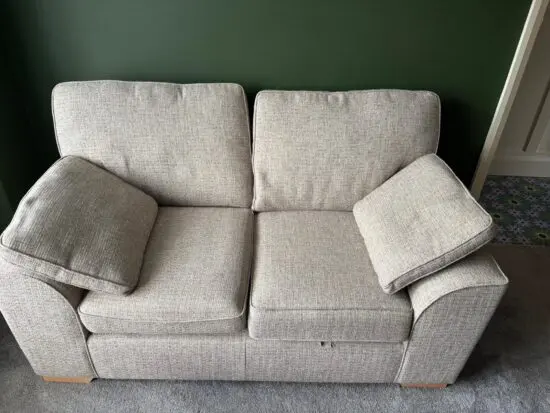 Next 2 Seater Sofa - Stamford - Chunky Boucle Mid Natural