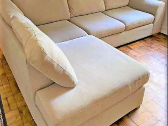 Grey dylan corner sofa set with high back