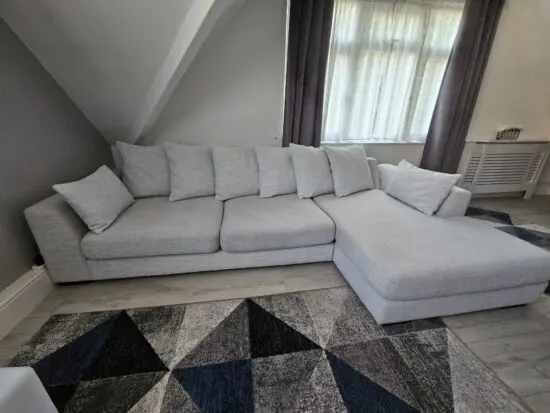 DFS Light Grey Corner Sofa