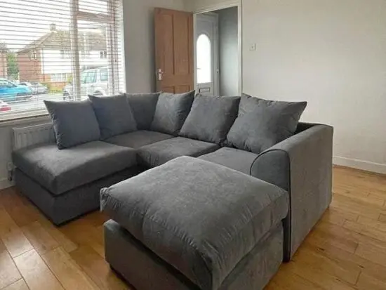 Must Go~4 Seater L shape Sofa with footstool~COD