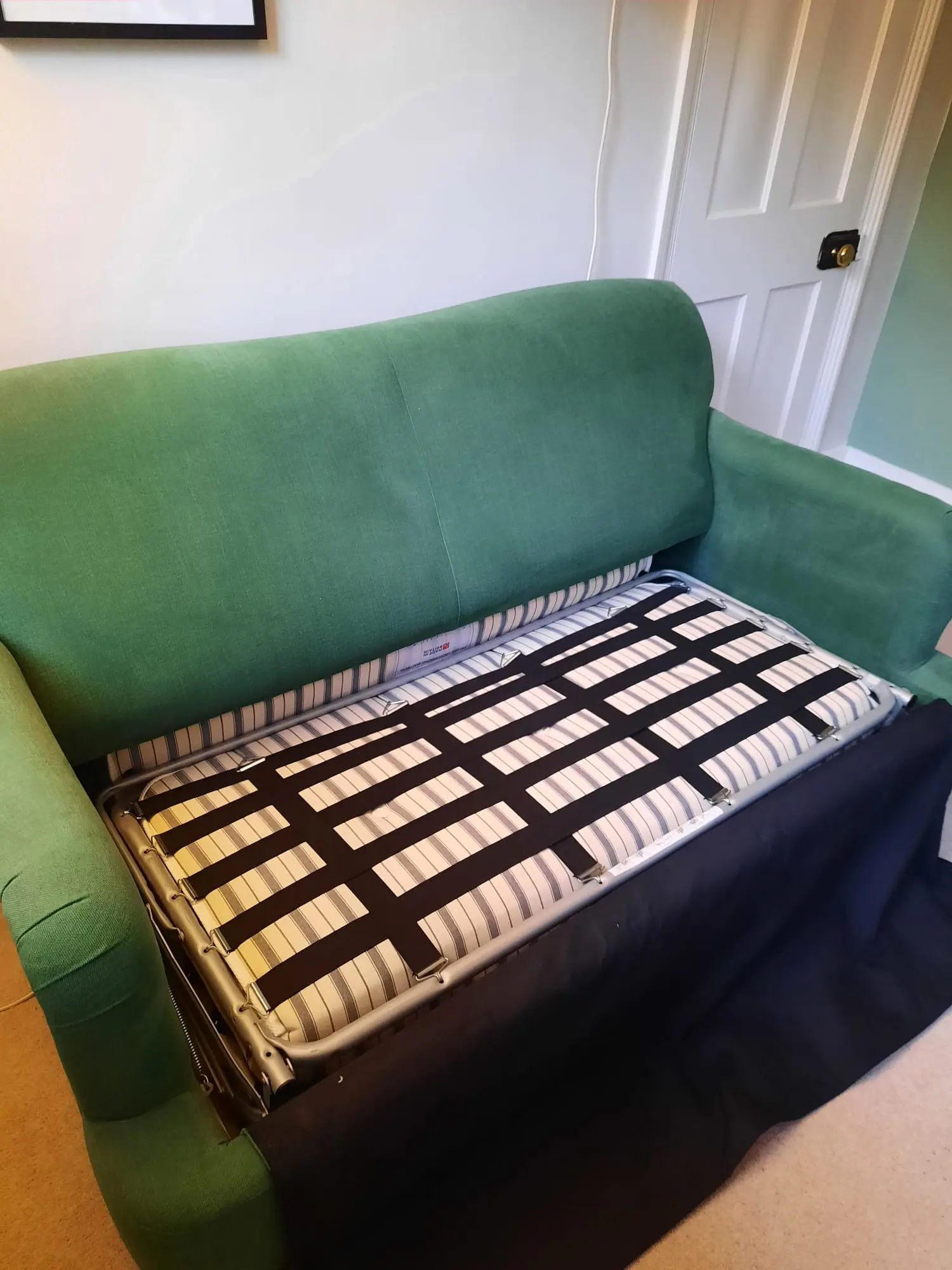 Loaf Pudding Sofa Bed in Brushed Cotton, Barely Used