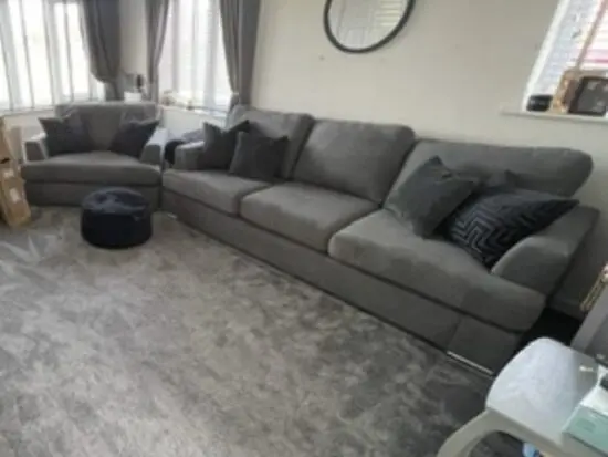 DFS Freya 4 seater and Cuddler chair