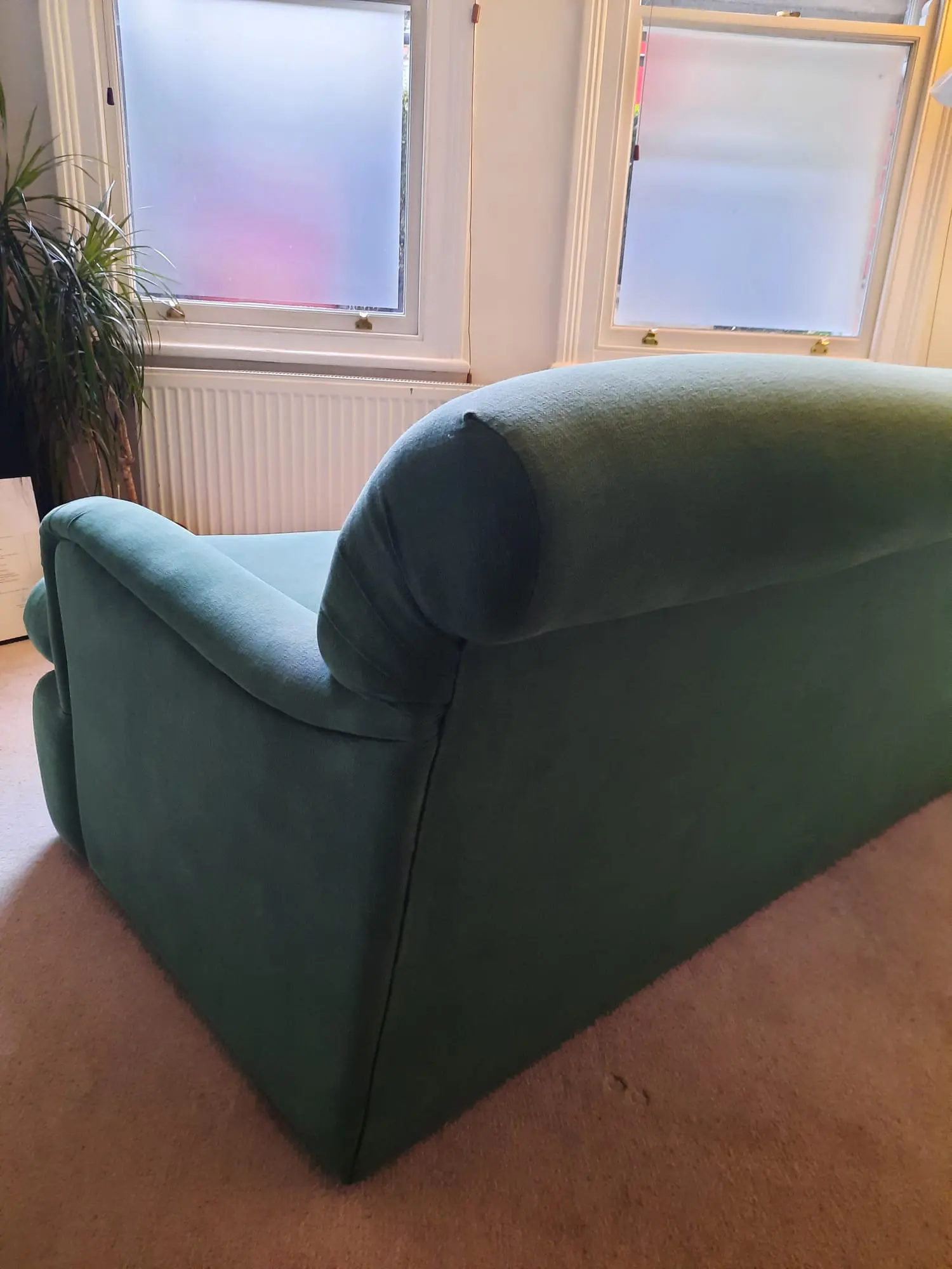 Loaf Pudding Sofa Bed in Brushed Cotton, Barely Used