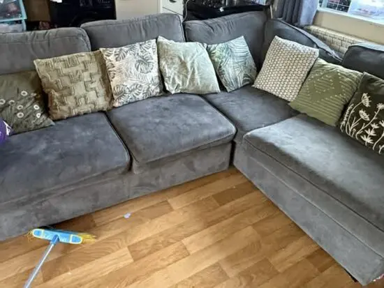 Graphite corner sofa