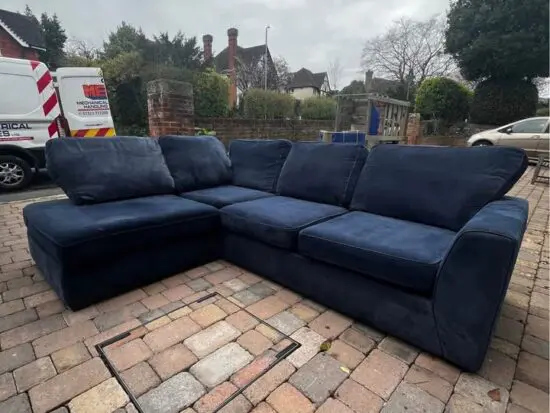 DFS Blue Orka Corner Sofa