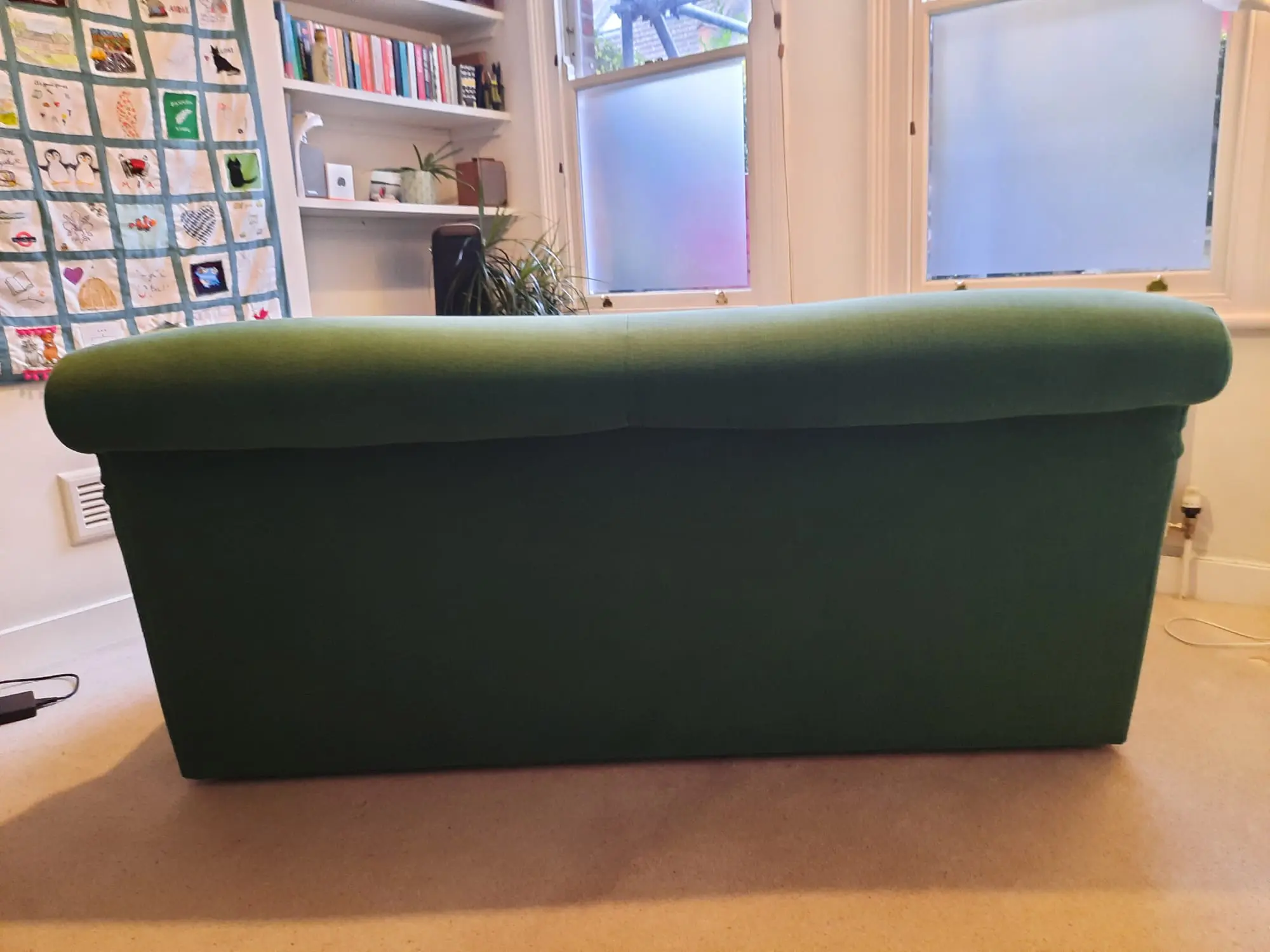 Loaf Pudding Sofa Bed in Brushed Cotton, Barely Used