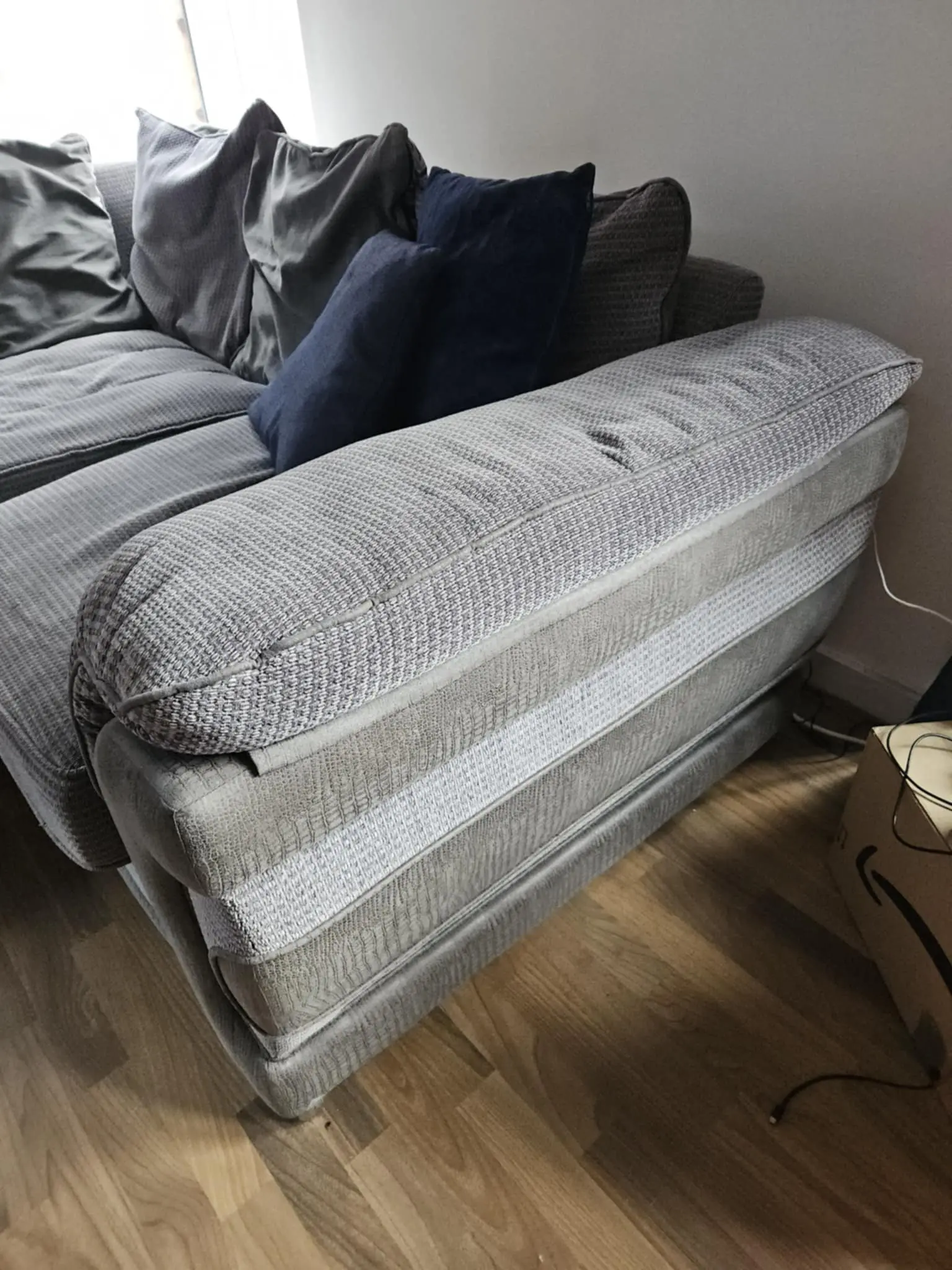 Grey corner sofa