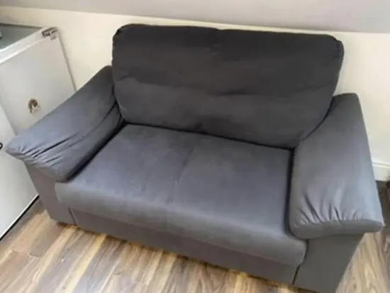 IKEA dark grey 2 seater sofa