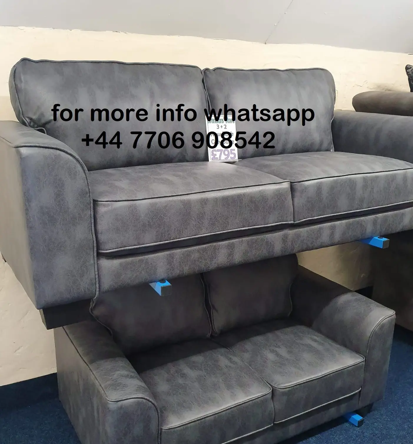 Chelsea Leather Loveseat Liko 3x Seater Sofa & 2x Seater Sofa Set