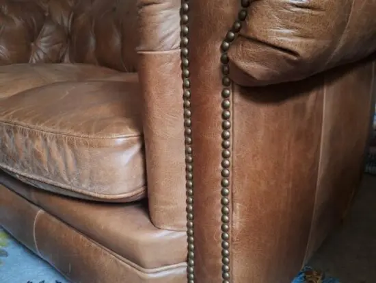 Chesterfield 2 Seater with Guardsman Cover - Furniture Village Newport model.