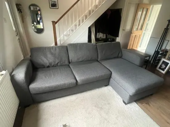 Layla right hand chaise end 3 seater sofa