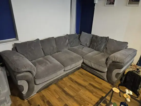 Grey corner sofa