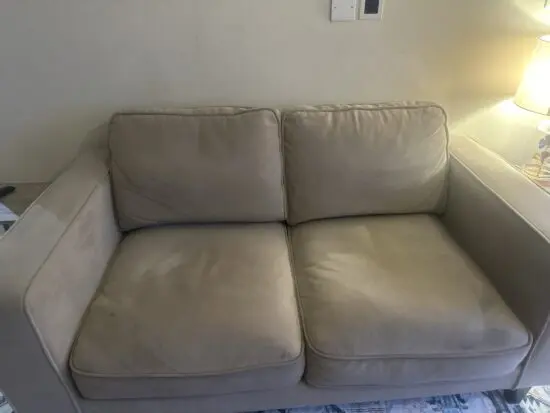 2 seater beige Soho sofa