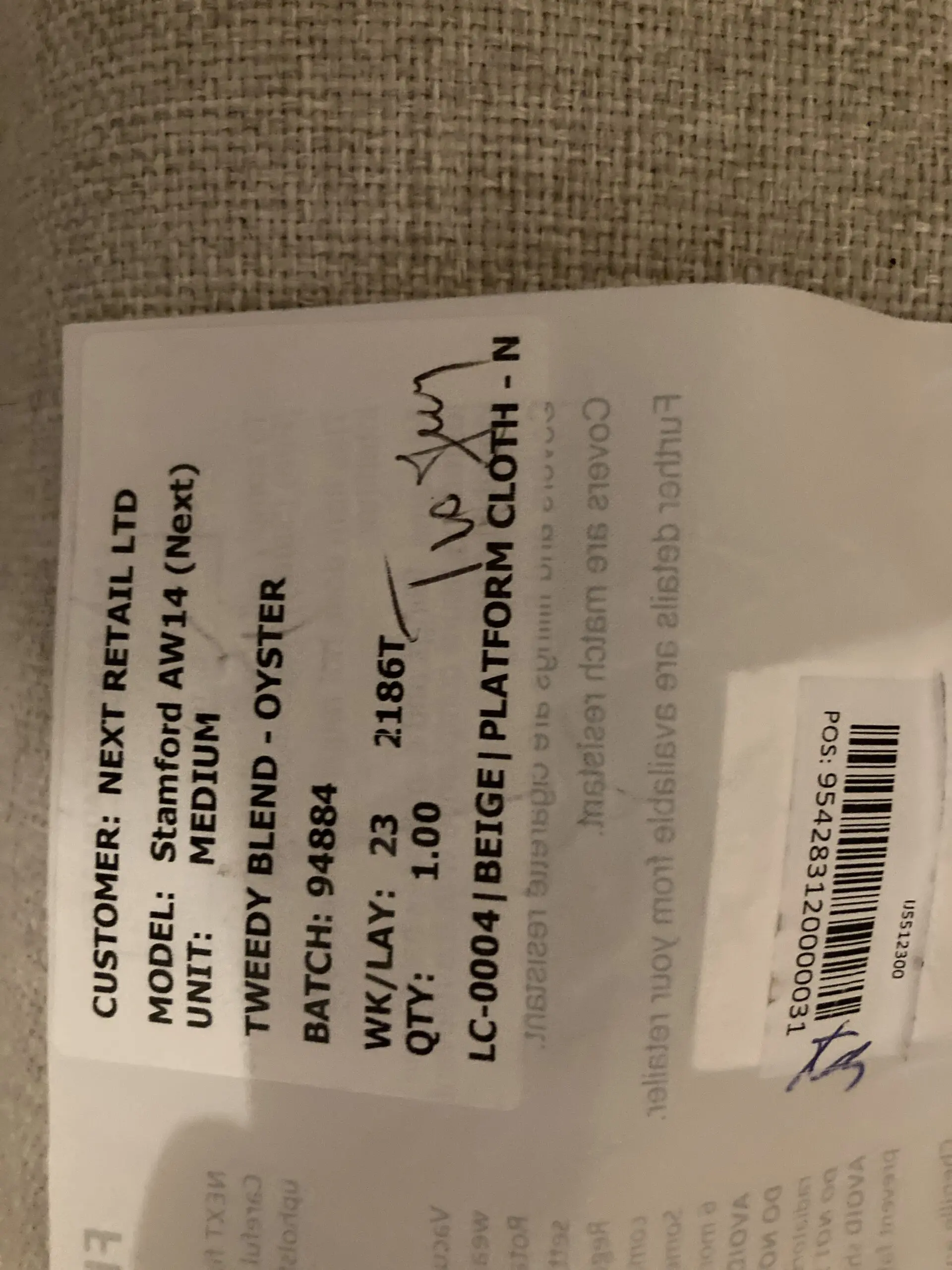 Next 3 and 2 seater Stamford sofas.