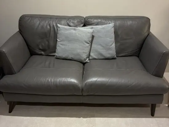 Sofology Angelo Grey 2 seater + footstool