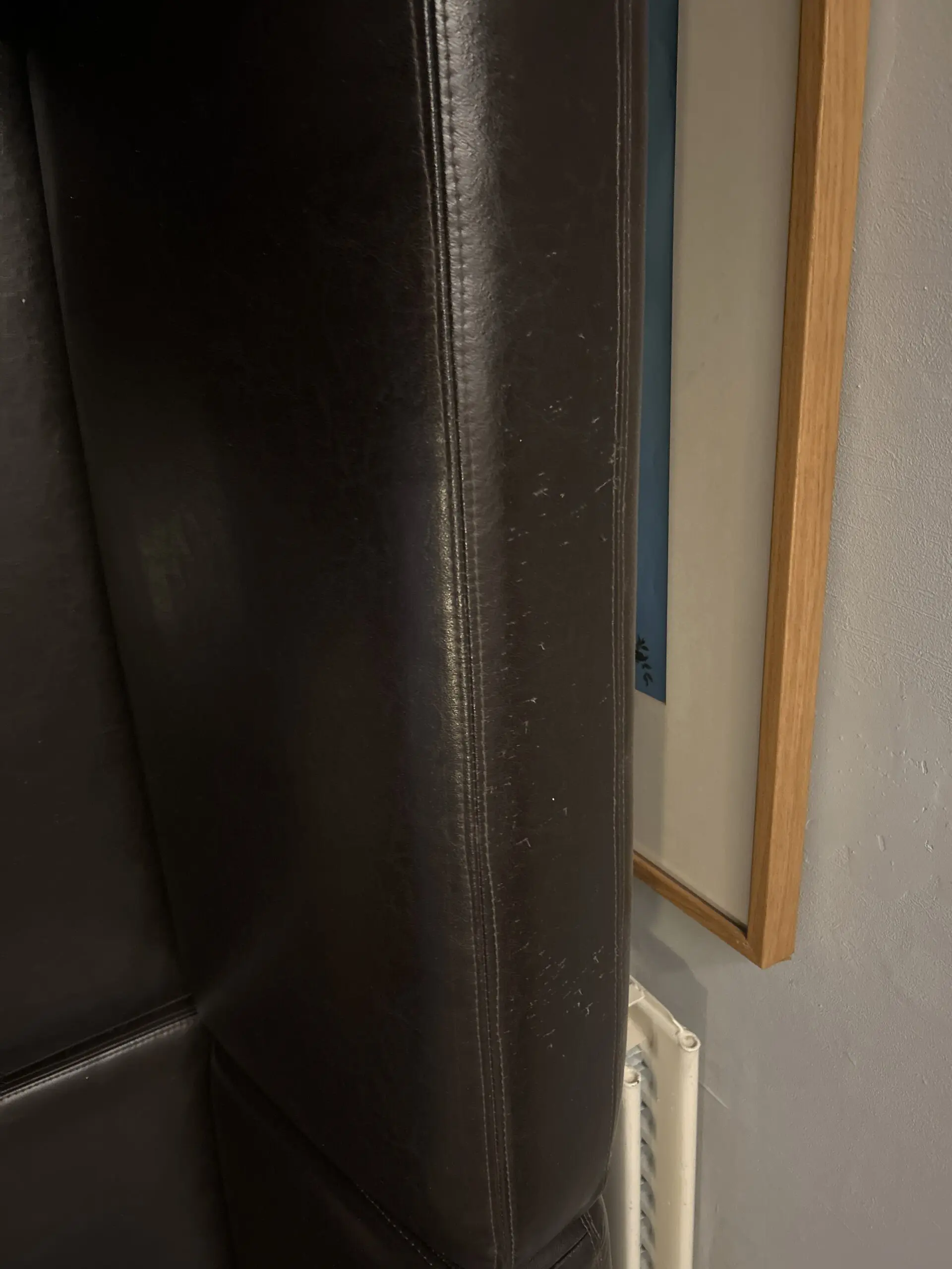 IKEA Sater Frasig 2.5 seater leather sofa