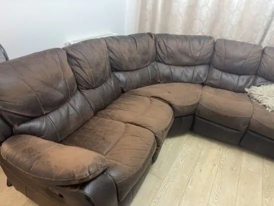 Well used corner sofa