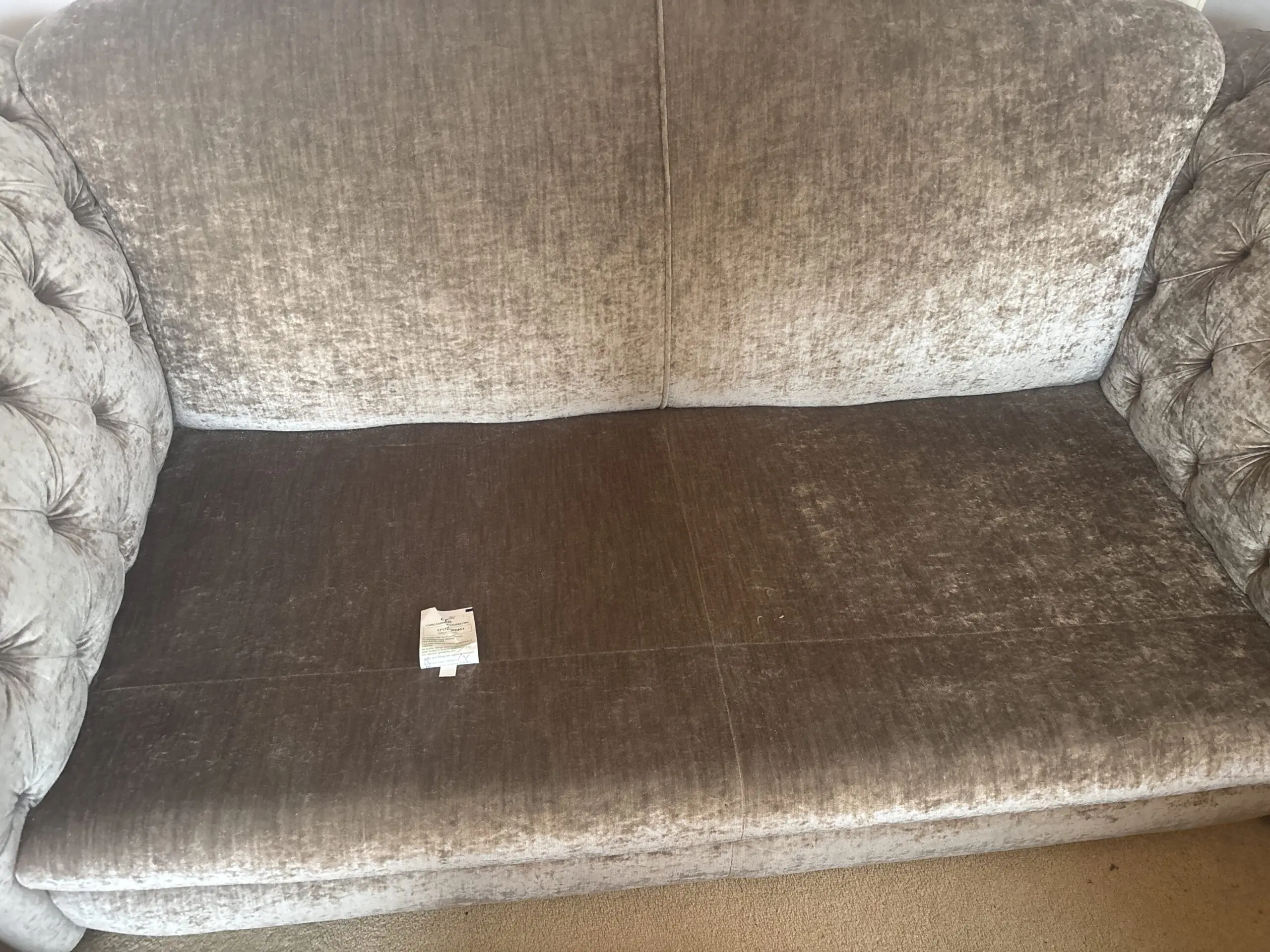 DFS mink antique-effect velvet grand sofa and chair The Loch Leven country living range