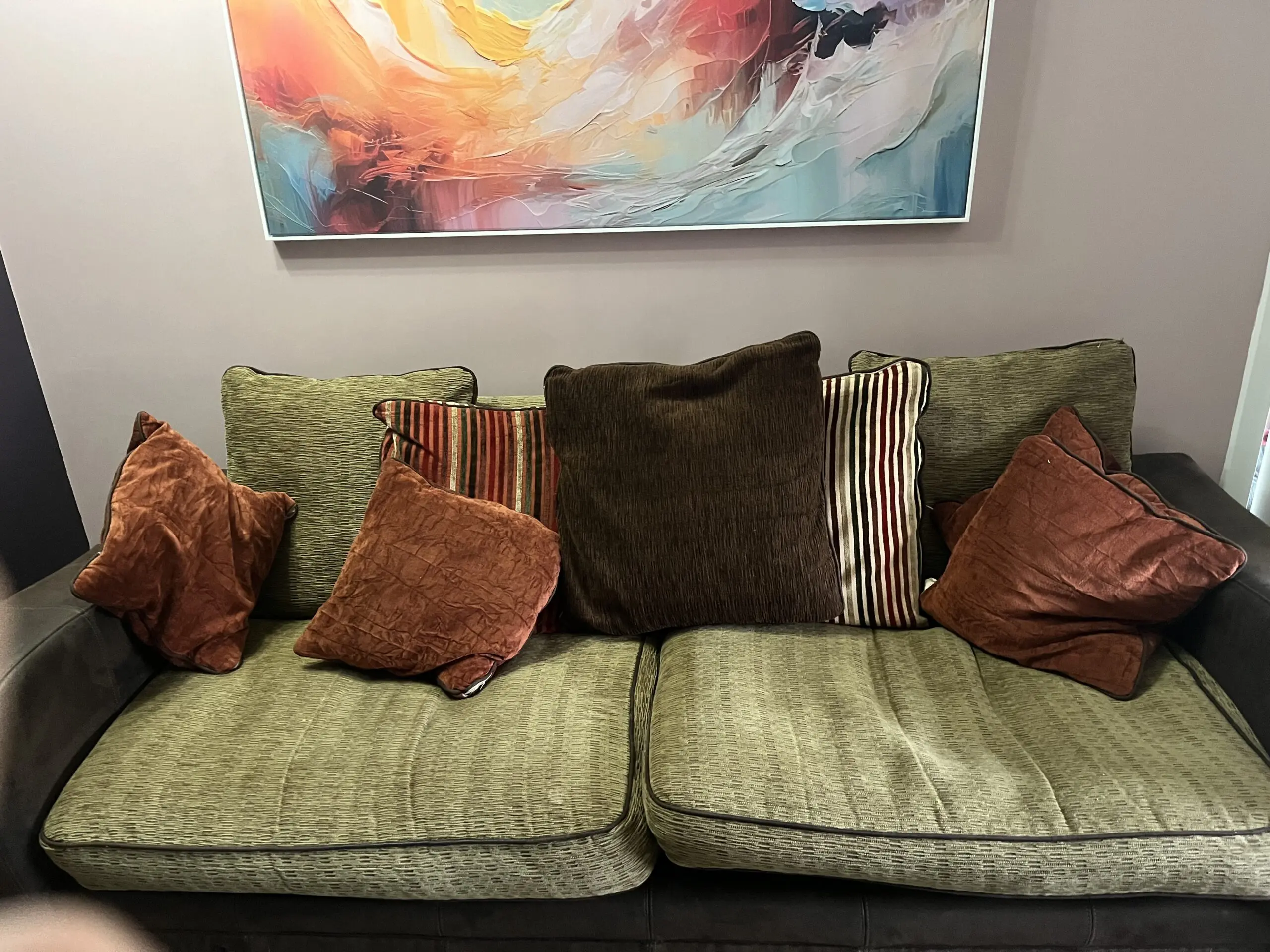 DFS 4 seater and 3 seater with reversible cushions