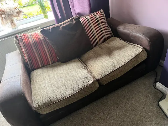 DFS 4 seater and 3 seater with reversible cushions