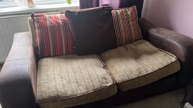 DFS 4 seater and 3 seater with reversible cushions