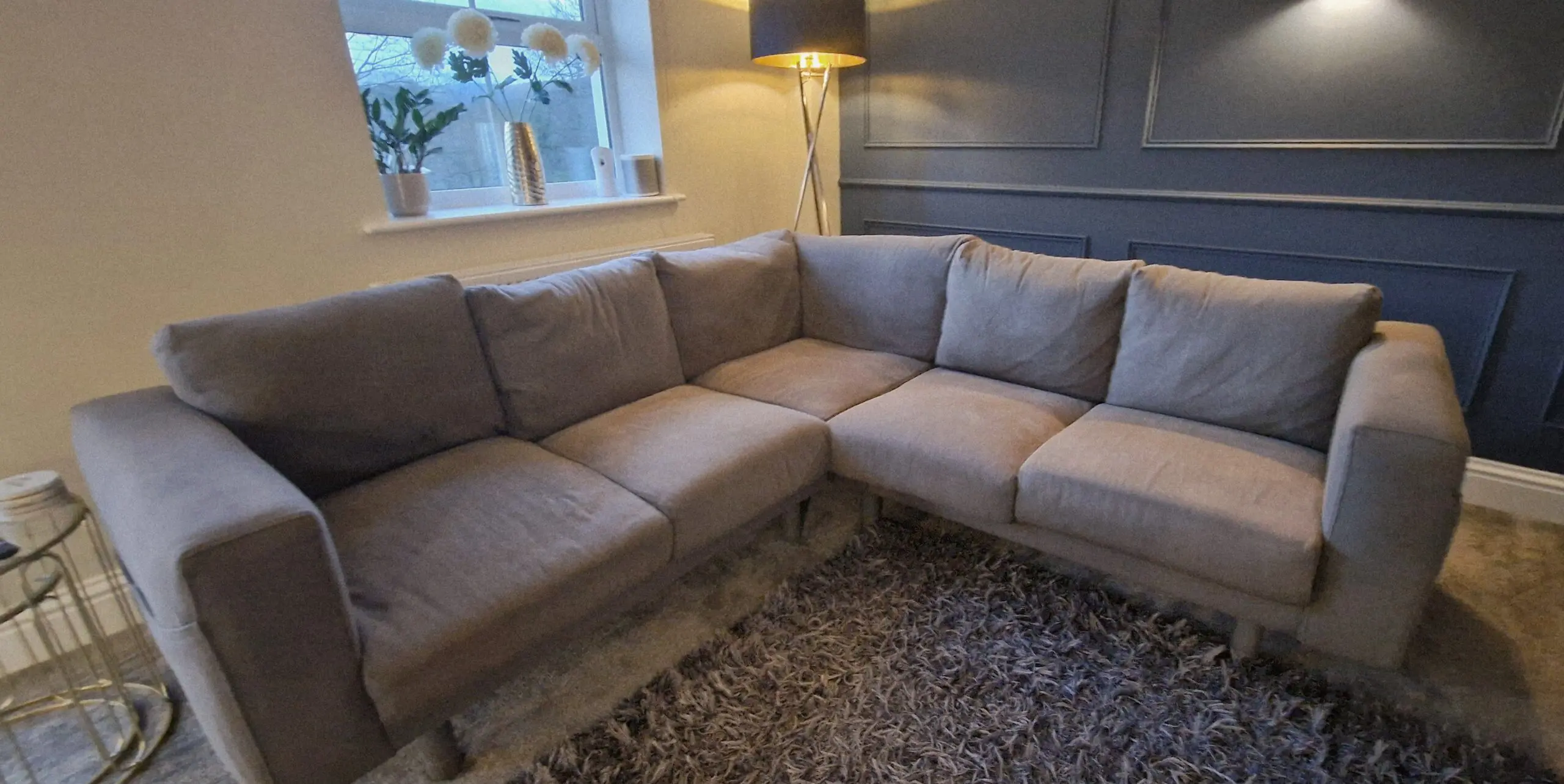 IKEA Grey Corner & Chaise Sofas