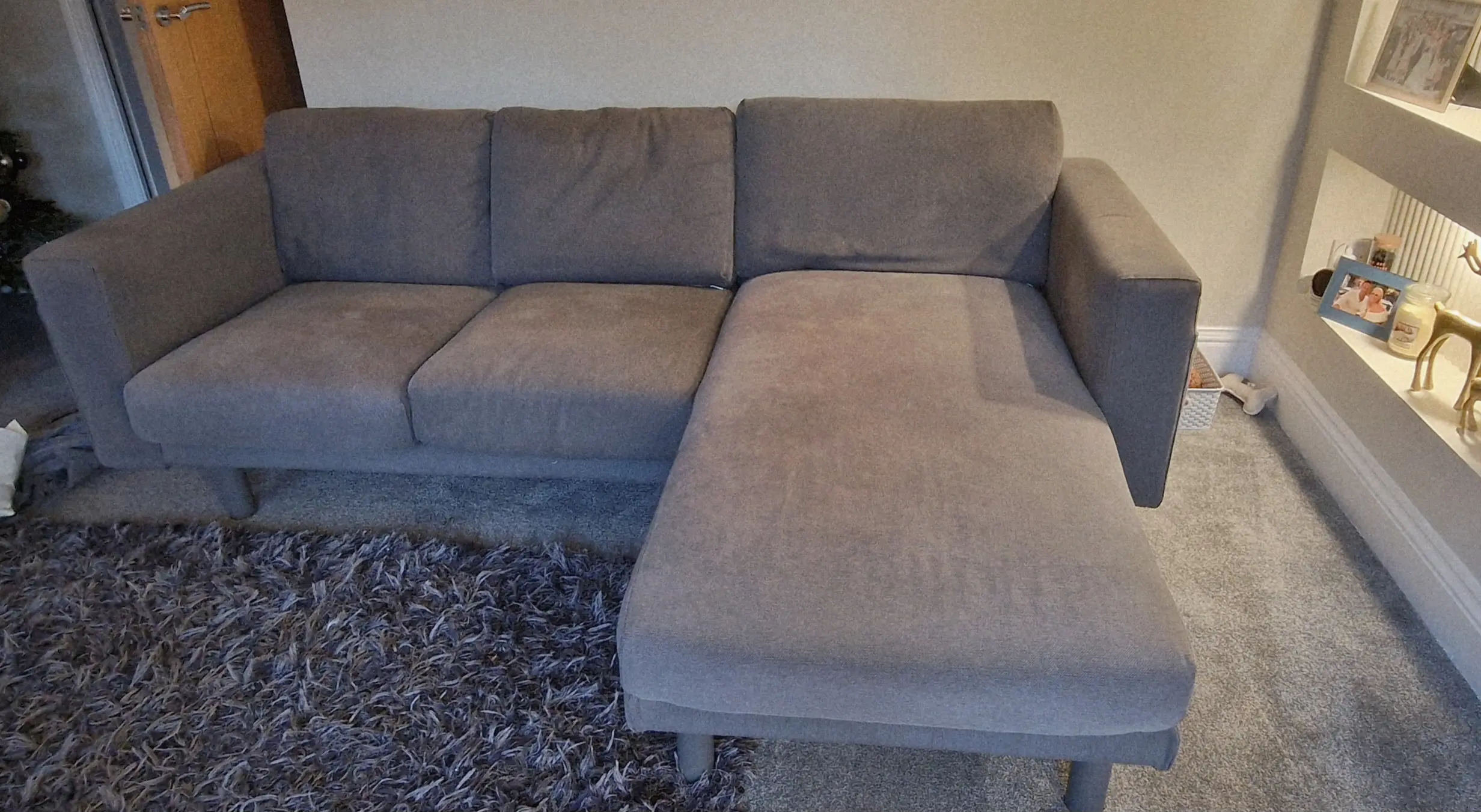 IKEA Grey Corner & Chaise Sofas