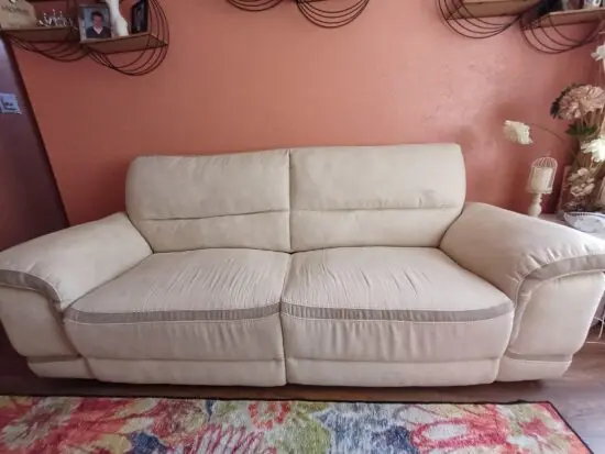 3 seater sofa leather suede