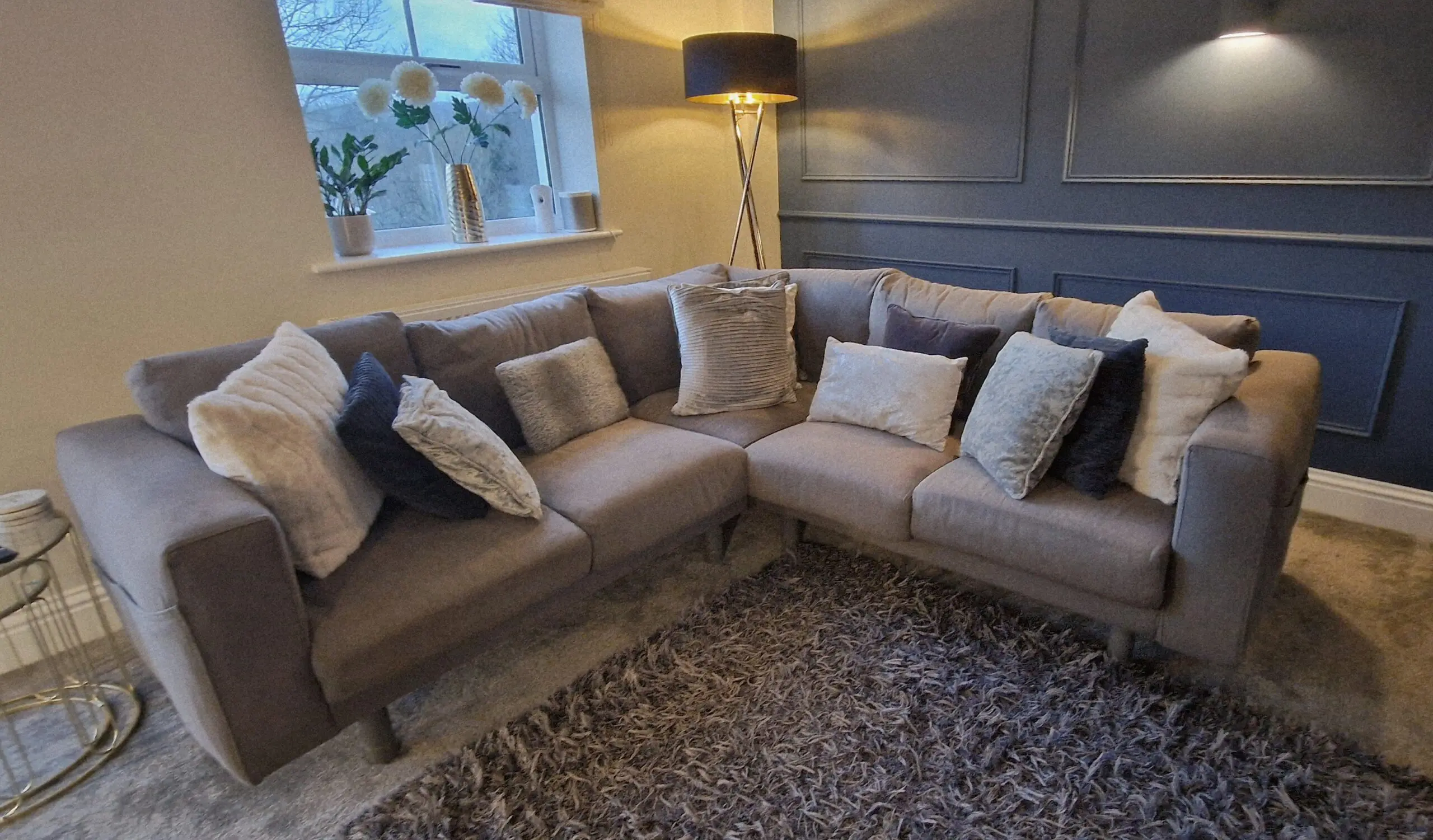 IKEA Grey Corner & Chaise Sofas