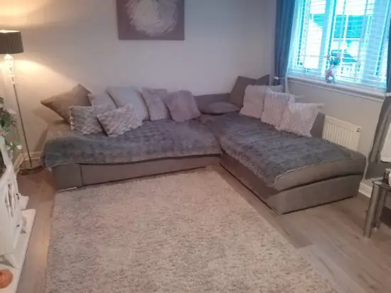 Grey corner sofa. Good condition