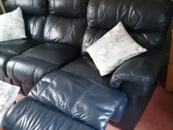 Italian Leather recliner sofa