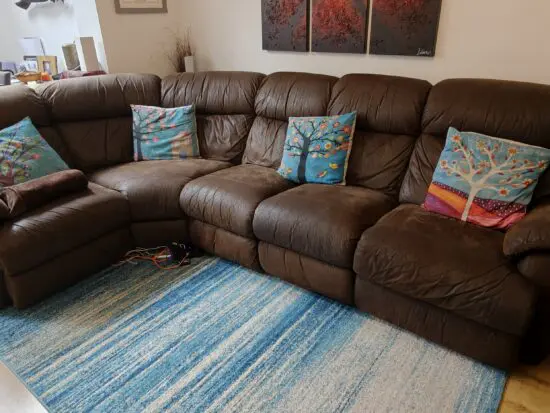 Sofology Faux Suede Corner L Shape Sofa