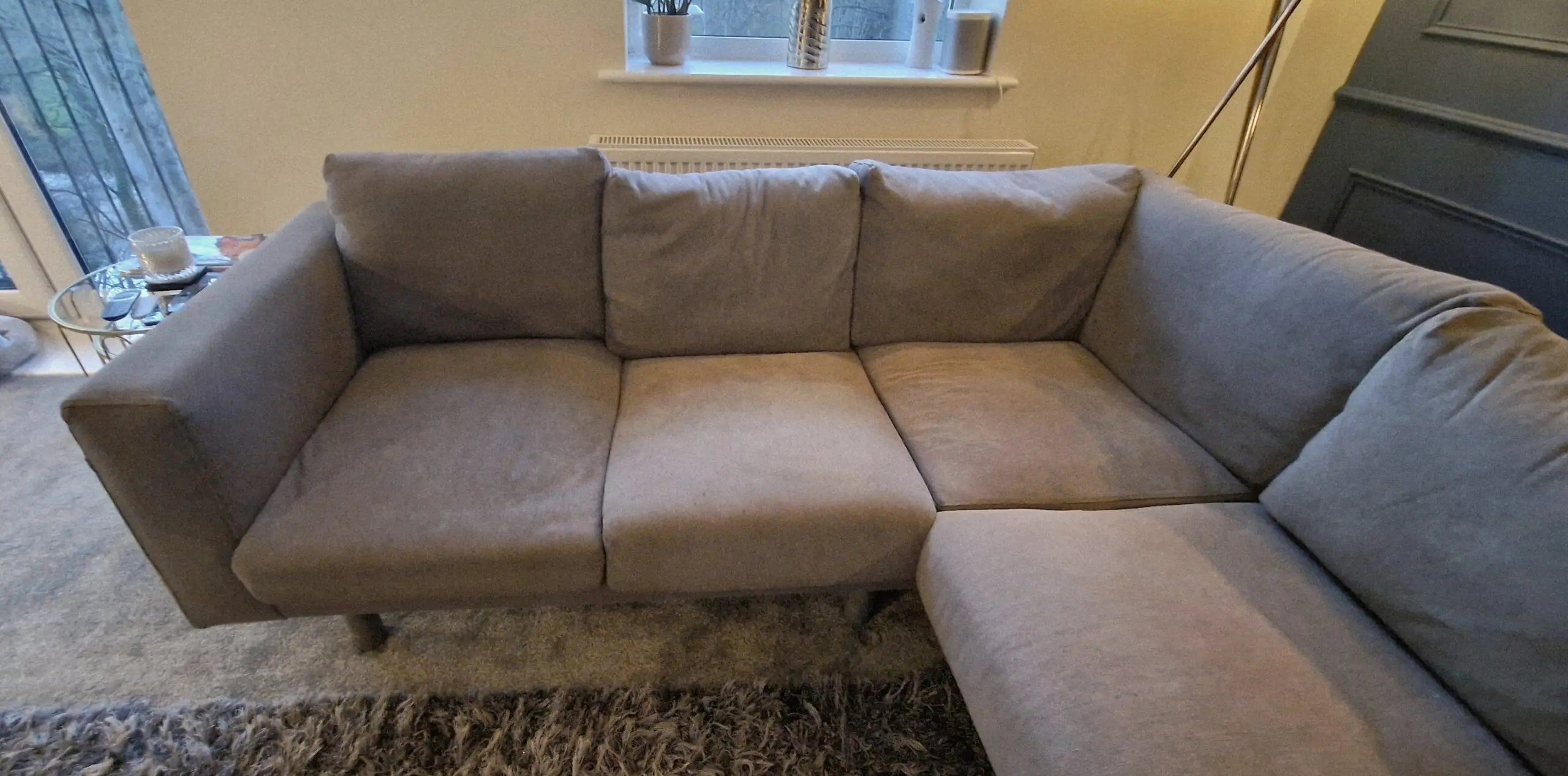 IKEA Grey Corner & Chaise Sofas