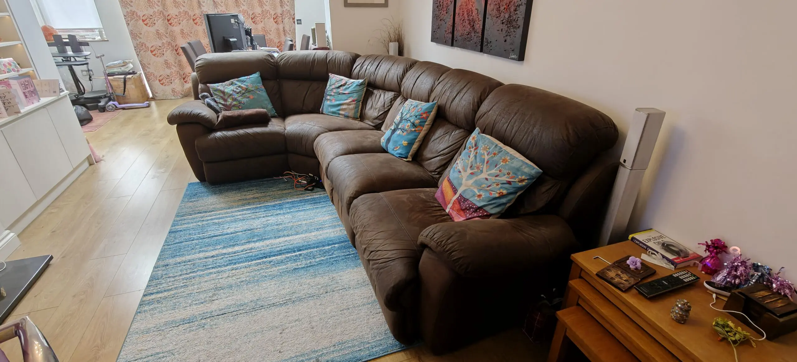 Sofology Faux Suede Corner L Shape Sofa