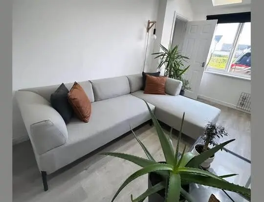 Kiva Right Hand Facing Chaise End Corner Sofa, Hail Grey - in perfect condition