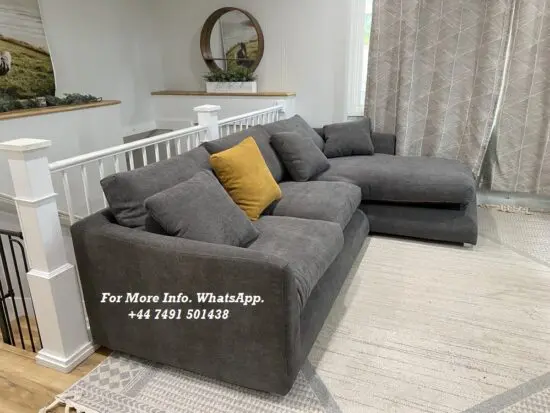 Chelsea Grey Sectional Corner Sofa For Sale