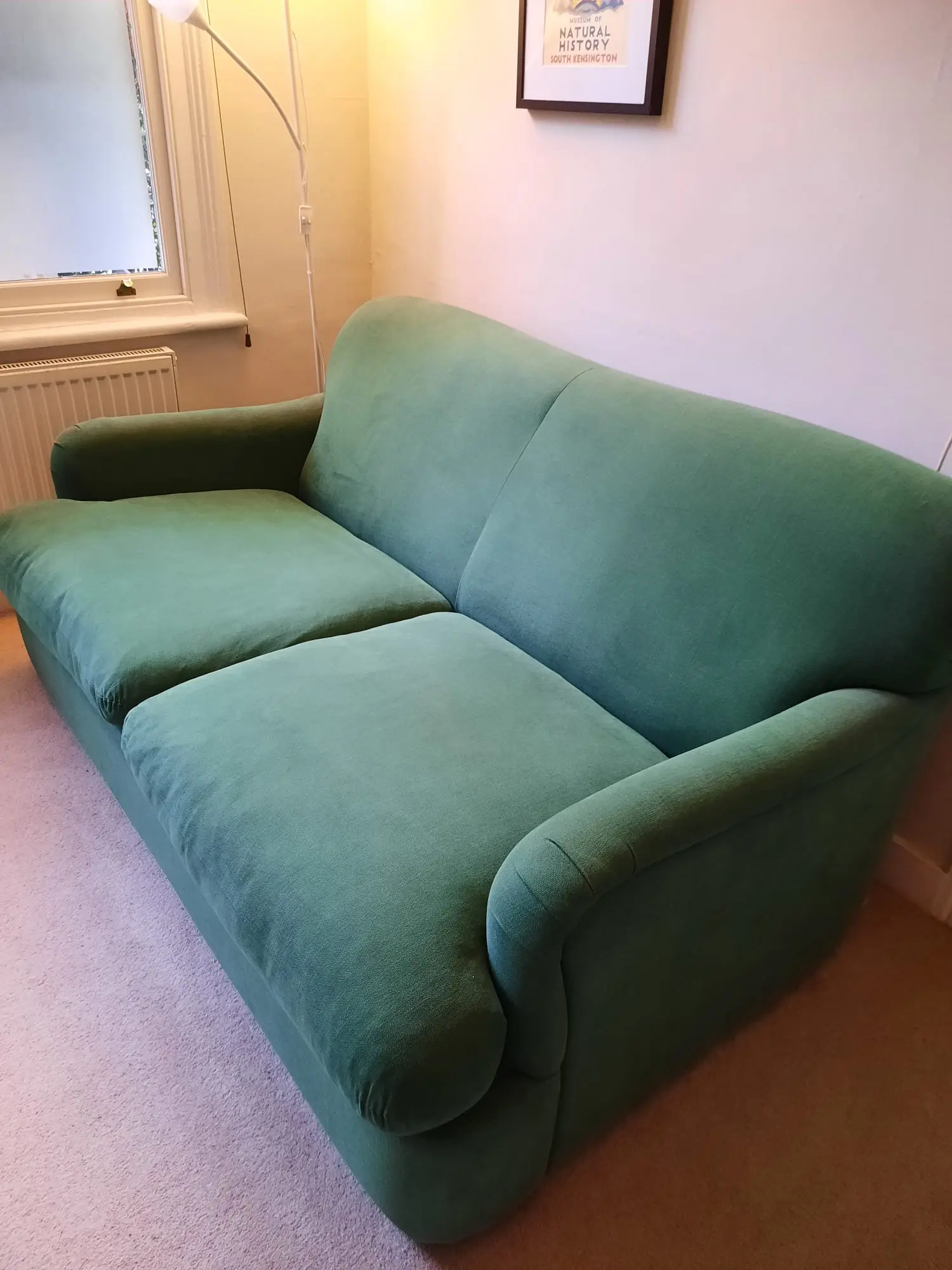 Loaf Pudding Sofa Bed in Brushed Cotton, Barely Used