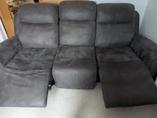 EIGER fabric - 3 seater power recliner