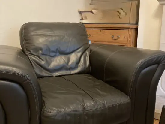Black Leather Armchair