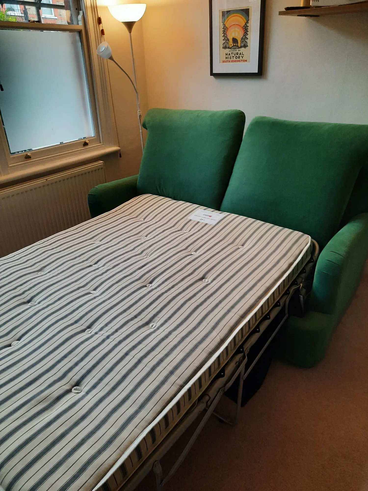 Loaf Pudding Sofa Bed in Brushed Cotton, Barely Used