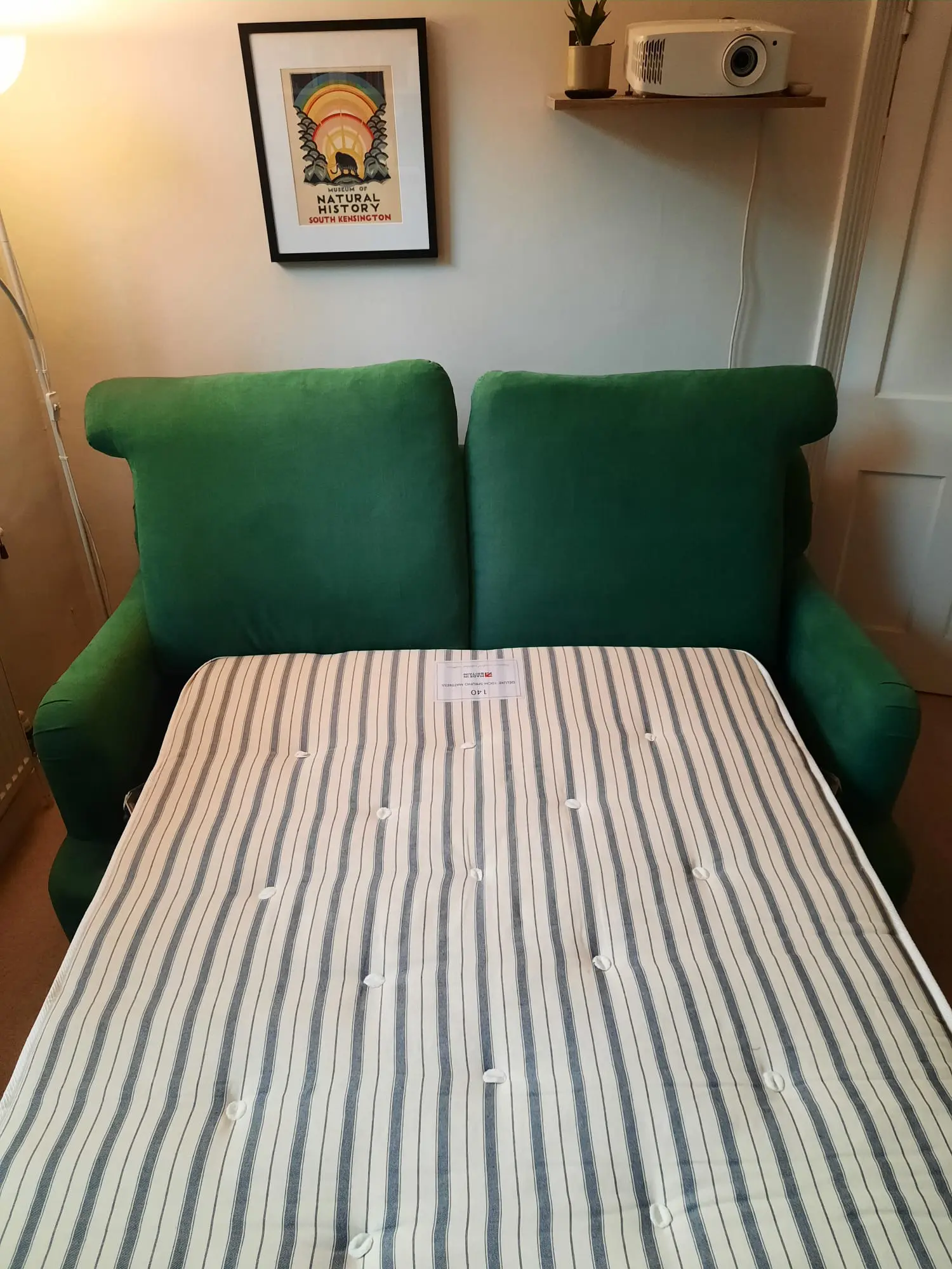 Loaf Pudding Sofa Bed in Brushed Cotton, Barely Used