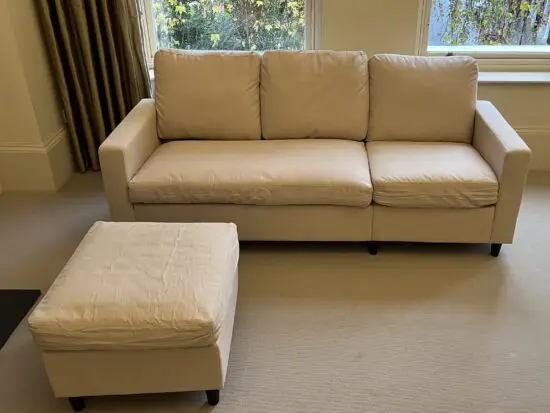Campbell 3 seater (Daals) in Beige - Brand New, Unused