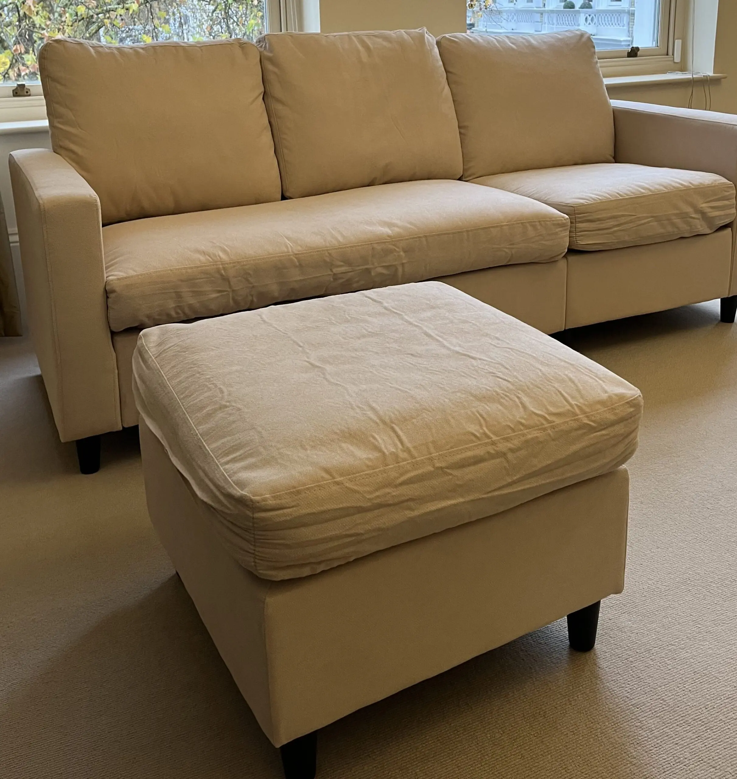 Campbell 3 seater (Daals) in Beige - Brand New, Unused