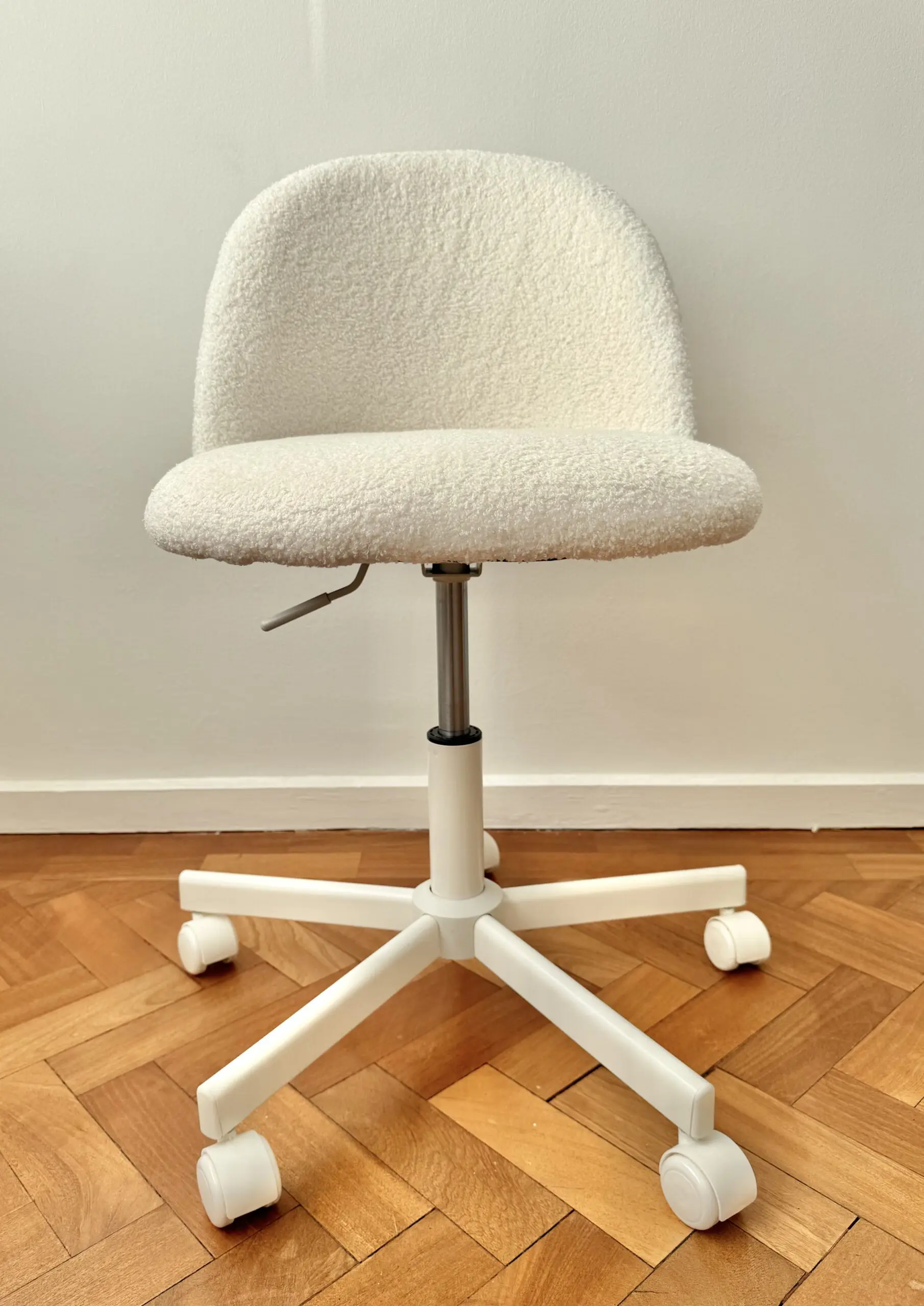 Cream Teddy swivel chair