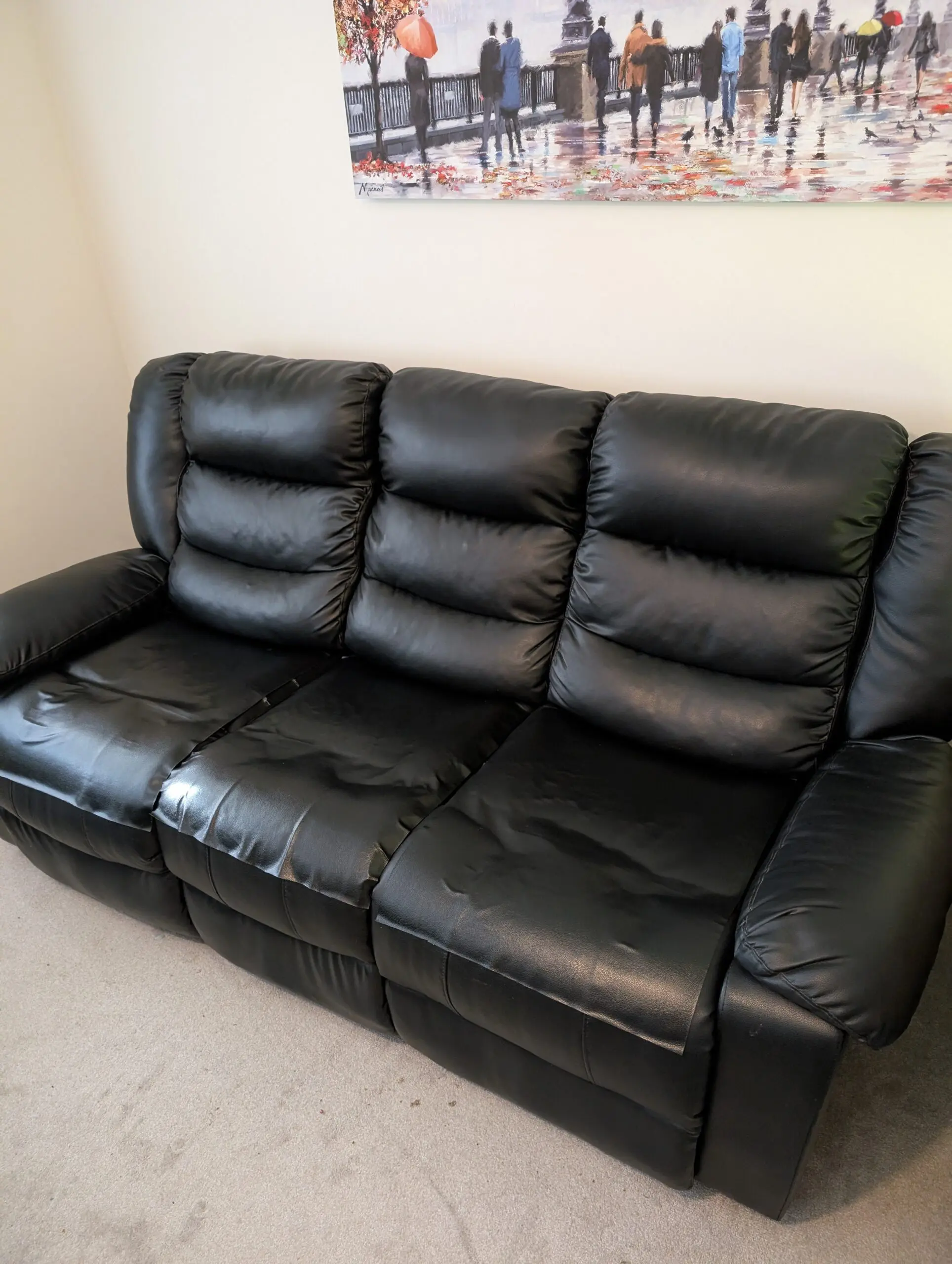 3 Seater Leather Sofa
