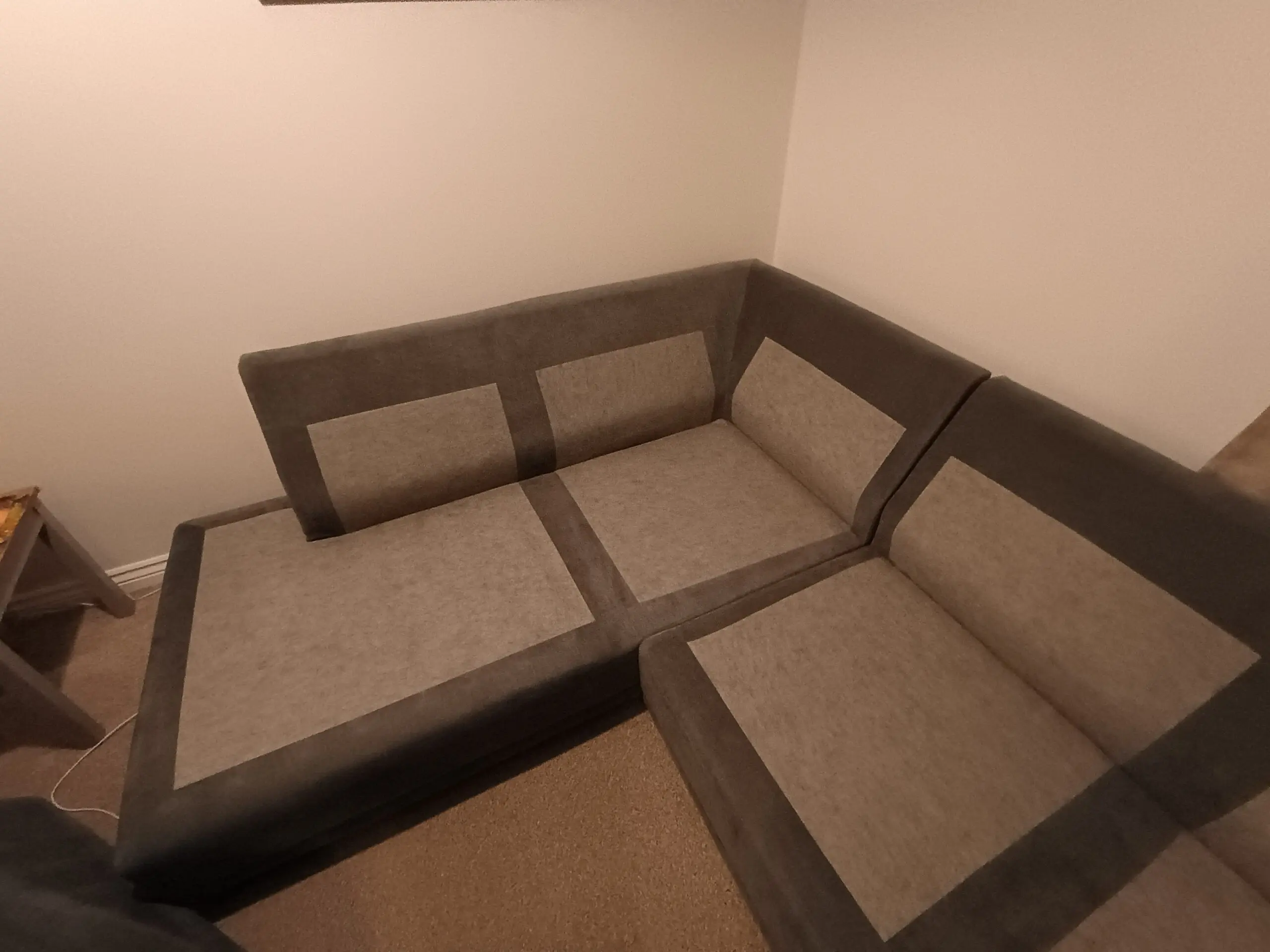 DFS Graphite Orka Corner Sofa - Right hand facing