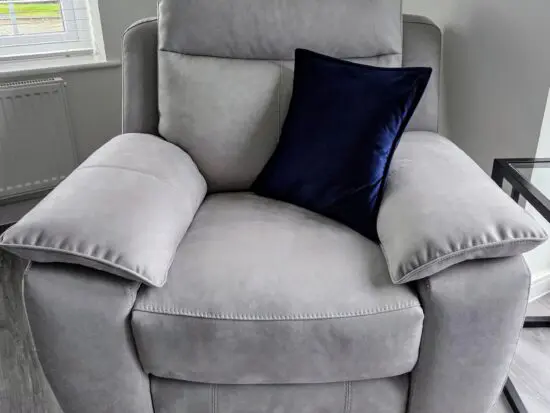 Furniture Village Starlight Express Grey 3 Seater + Chair Electric Recliners